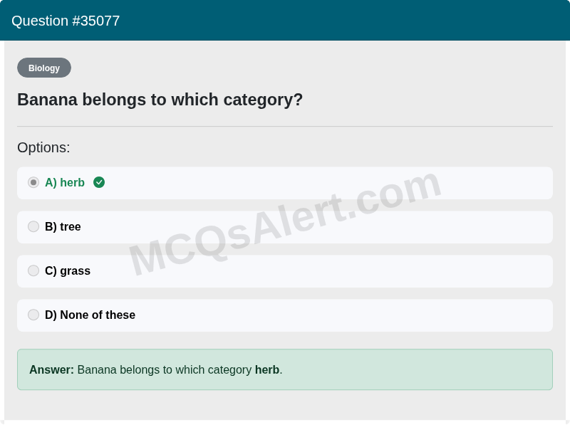 Question Screenshot