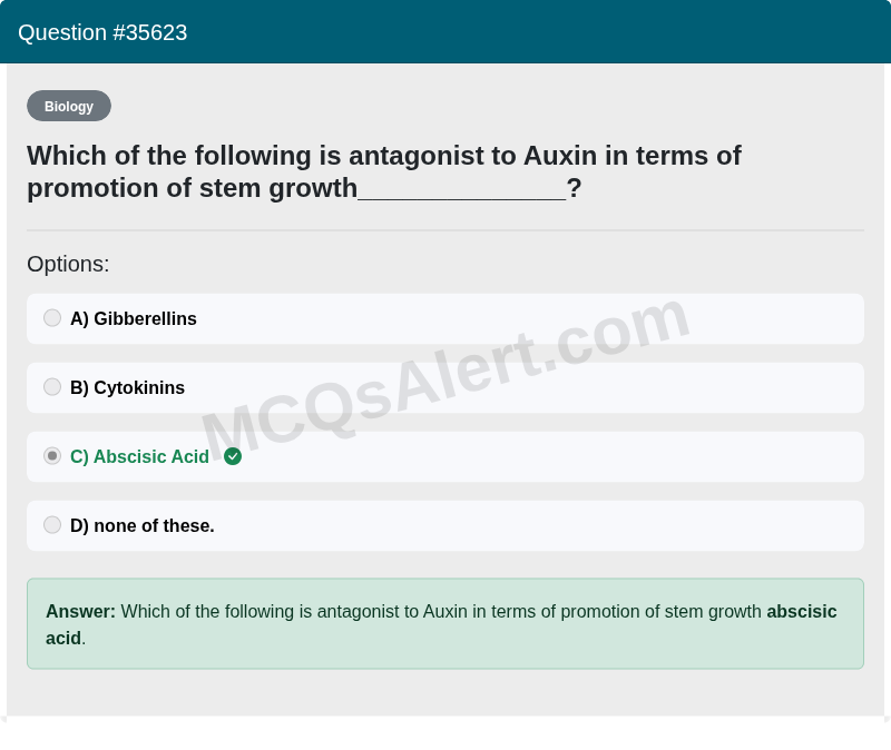 Question Screenshot