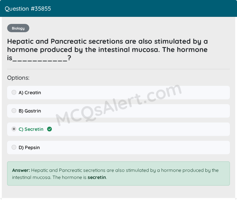 Question Screenshot