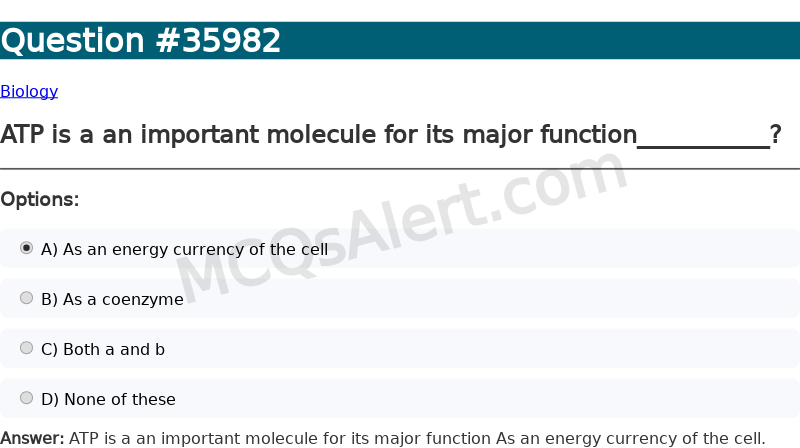 Question Screenshot