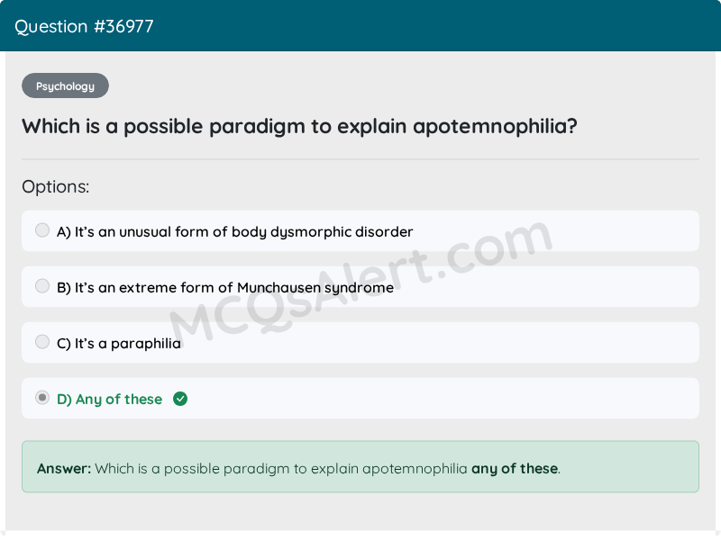Question Screenshot