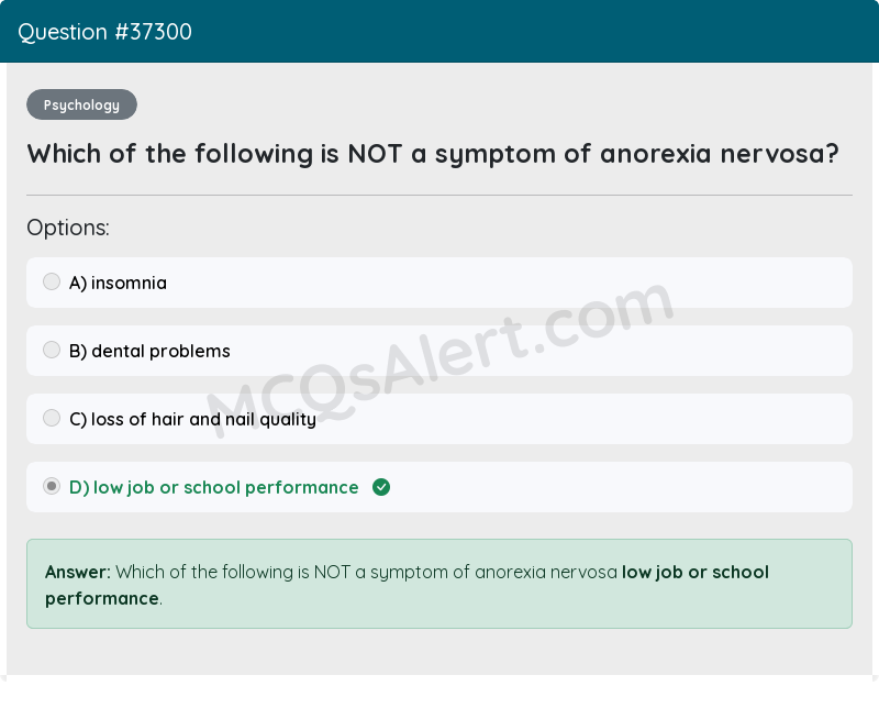 Question Screenshot