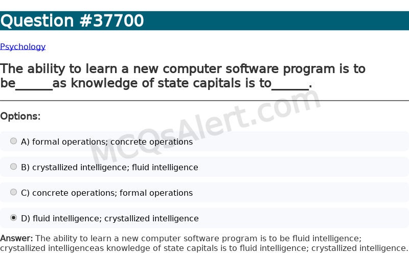 Question Screenshot