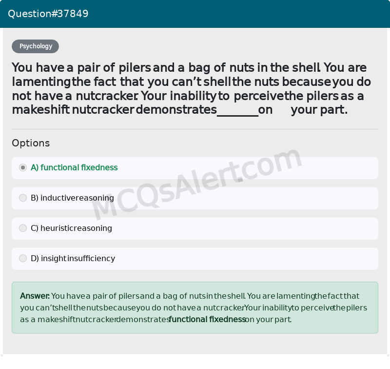 Question Screenshot