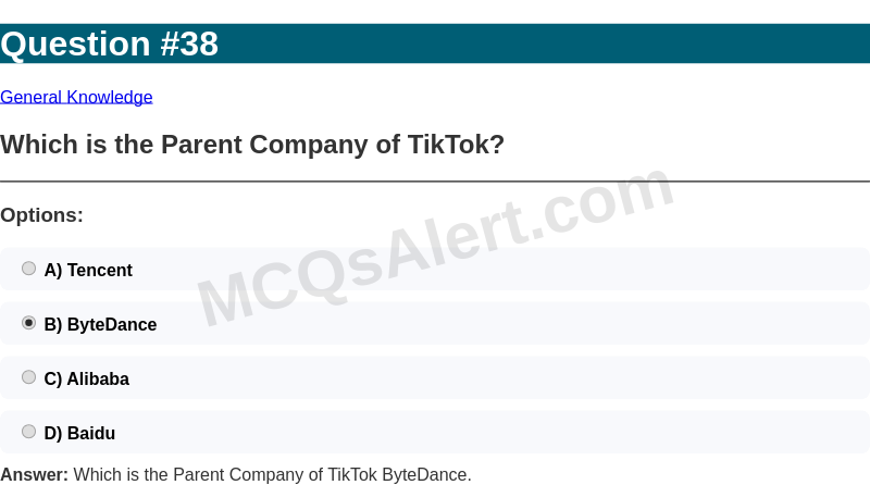 Question Screenshot