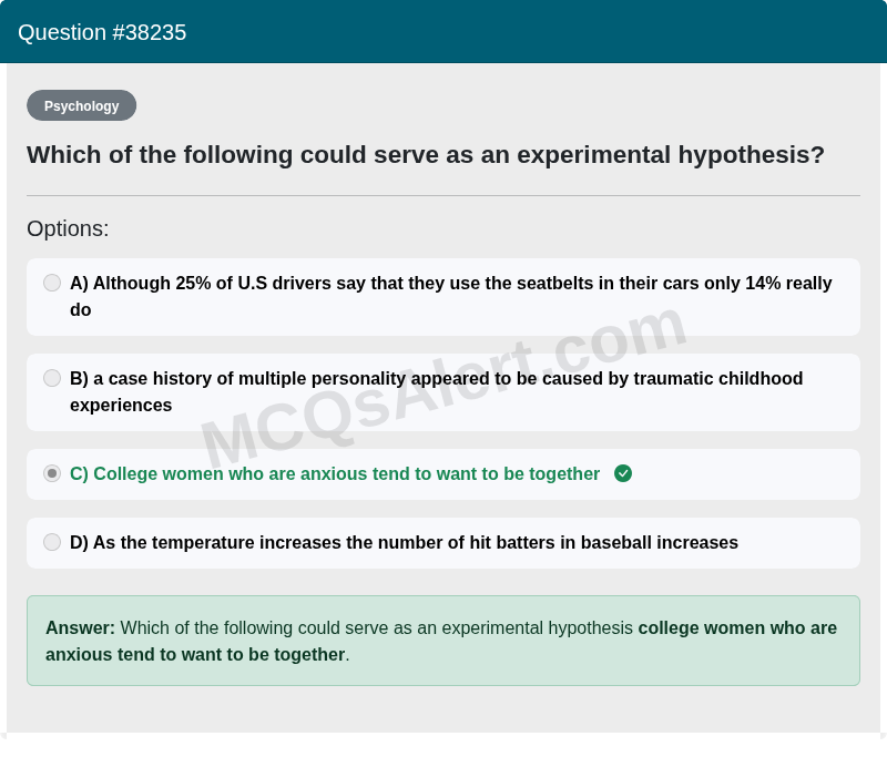 Question Screenshot