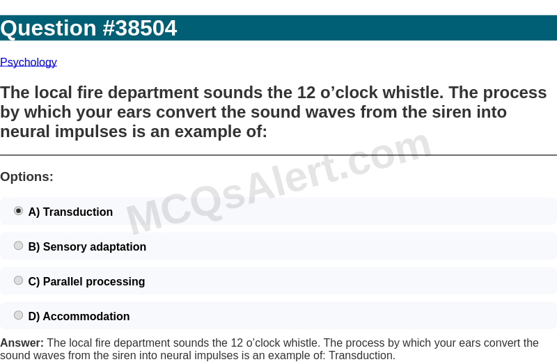 Question Screenshot