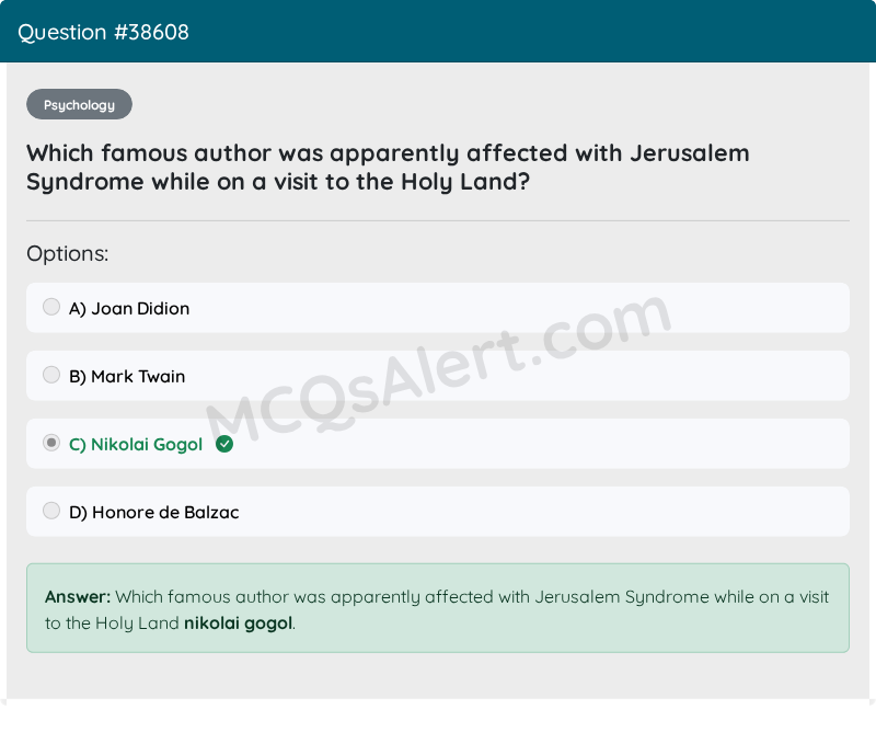 Question Screenshot