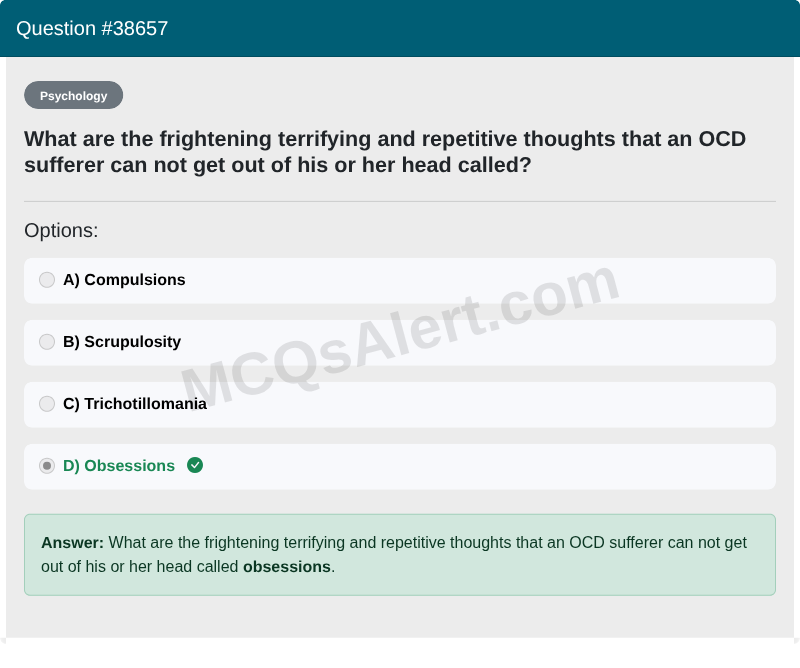 Question Screenshot