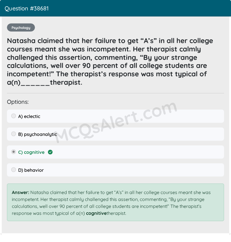 Question Screenshot