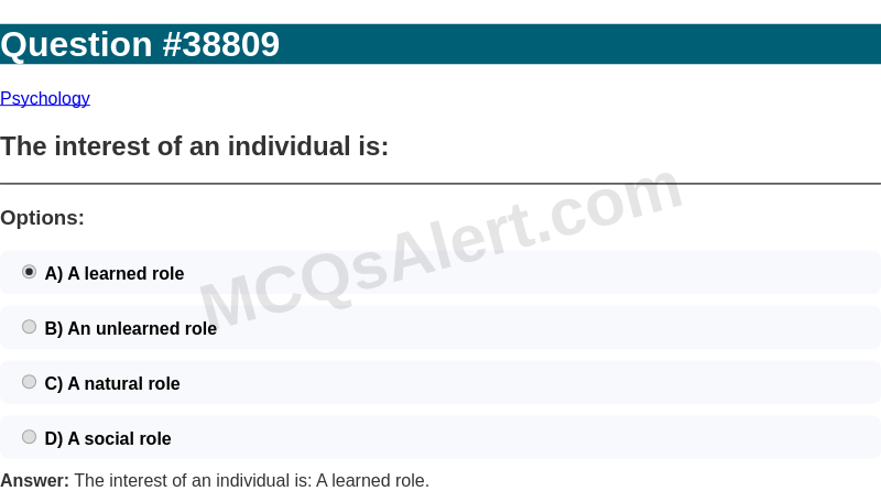 Question Screenshot