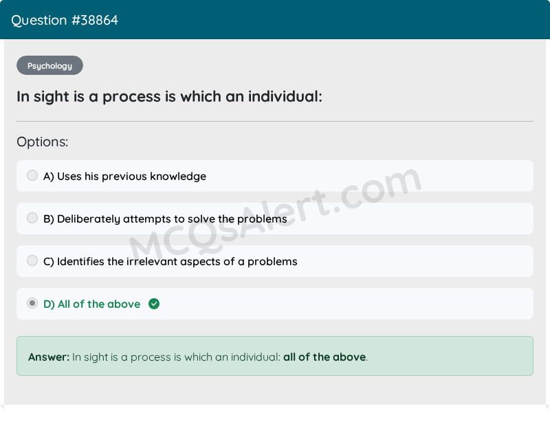 Question Screenshot