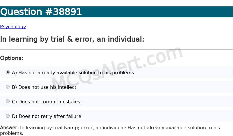 Question Screenshot