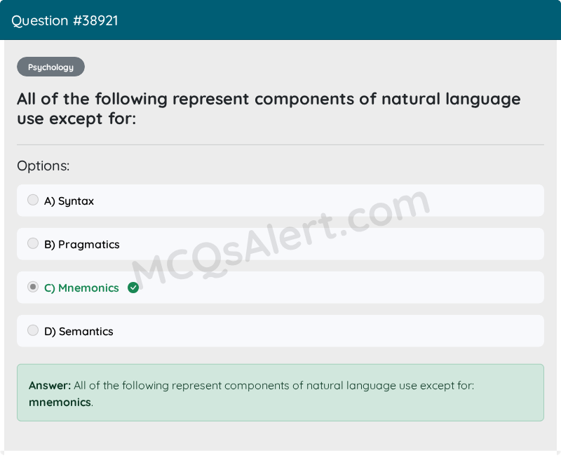 Question Screenshot