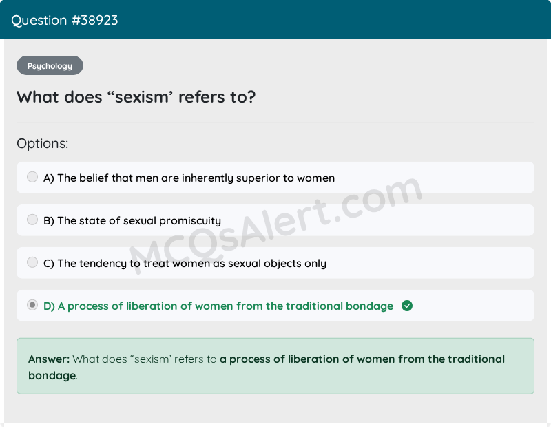 Question Screenshot