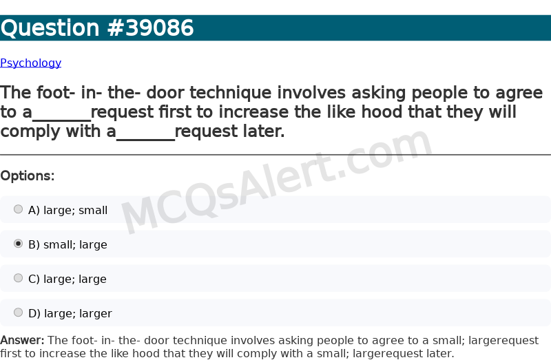 Question Screenshot