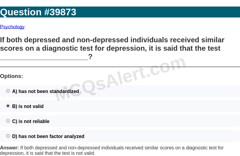 Question Screenshot