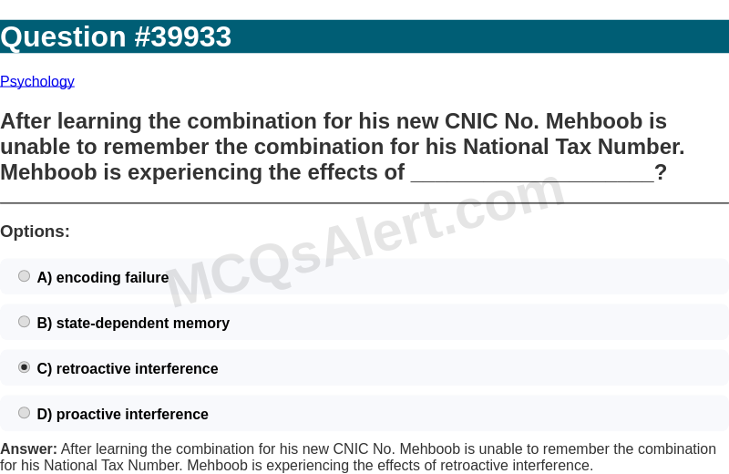 Question Screenshot