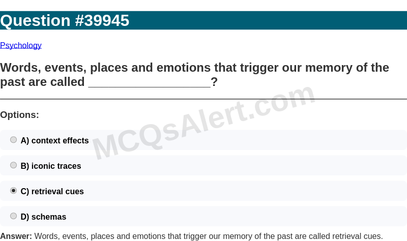 Question Screenshot