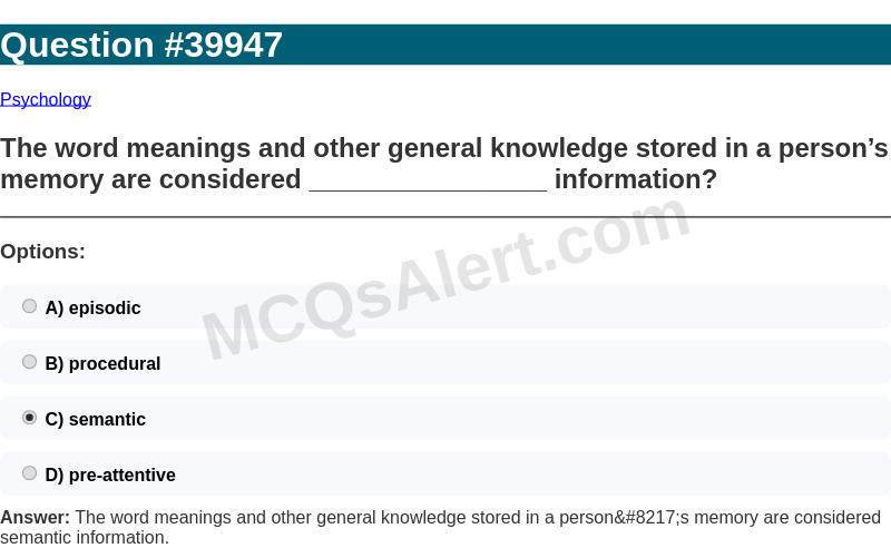 Question Screenshot