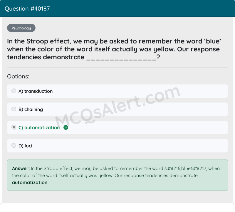 Question Screenshot