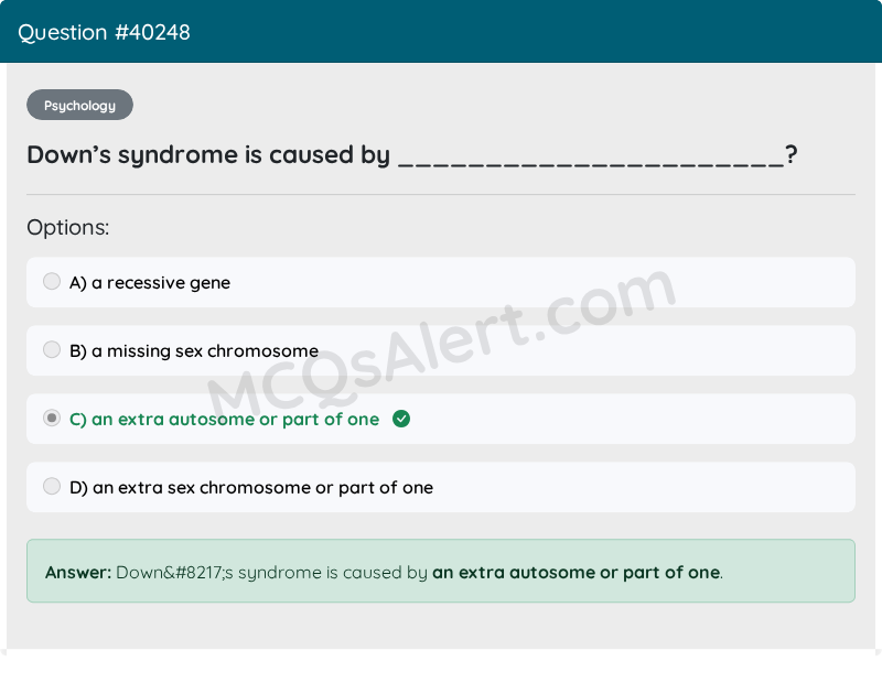 Question Screenshot
