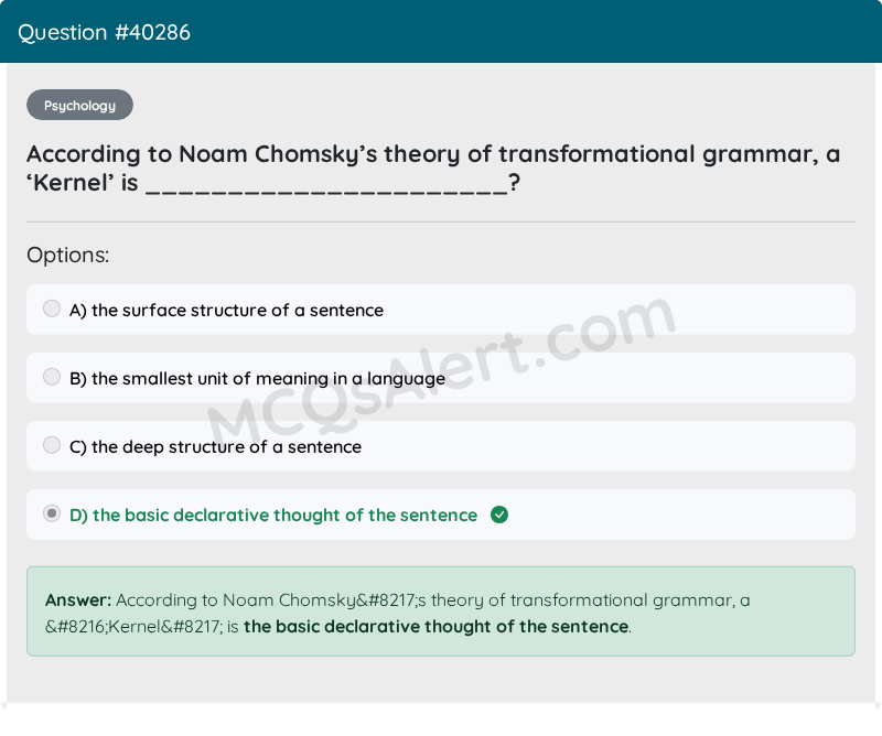 Question Screenshot