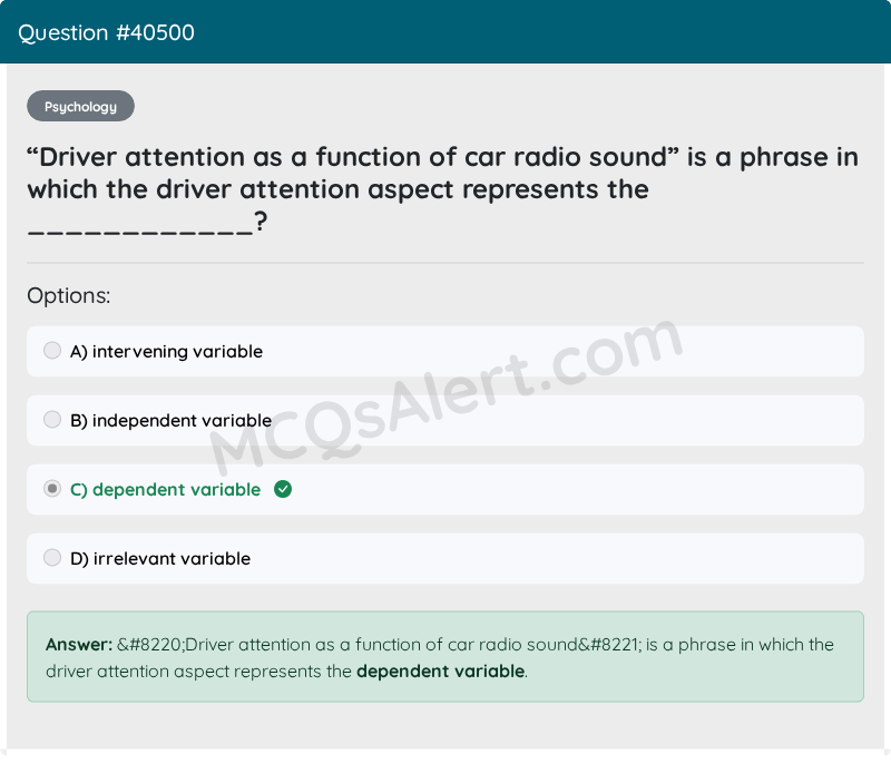 Question Screenshot