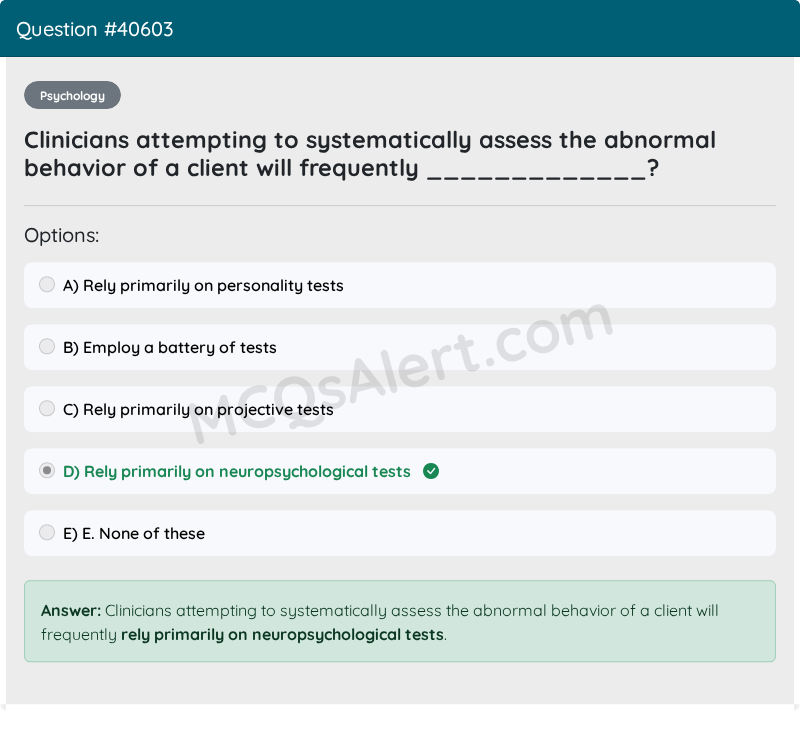 Question Screenshot