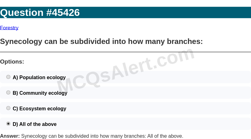 Question Screenshot