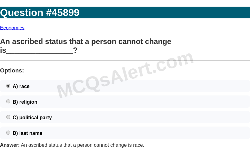 Question Screenshot