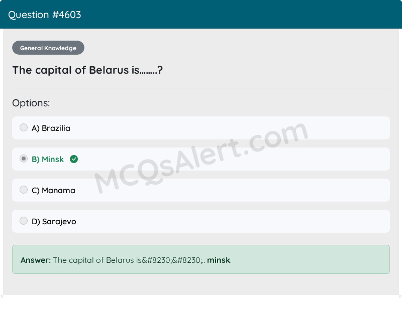 Question Screenshot
