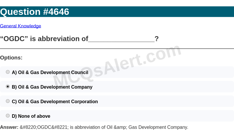 Question Screenshot