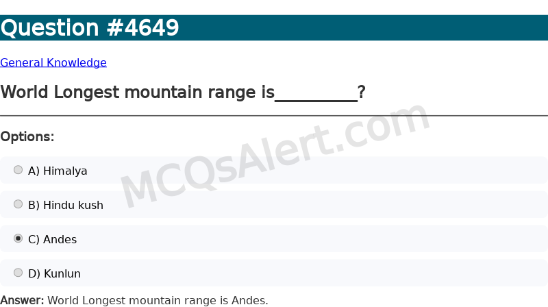 Question Screenshot