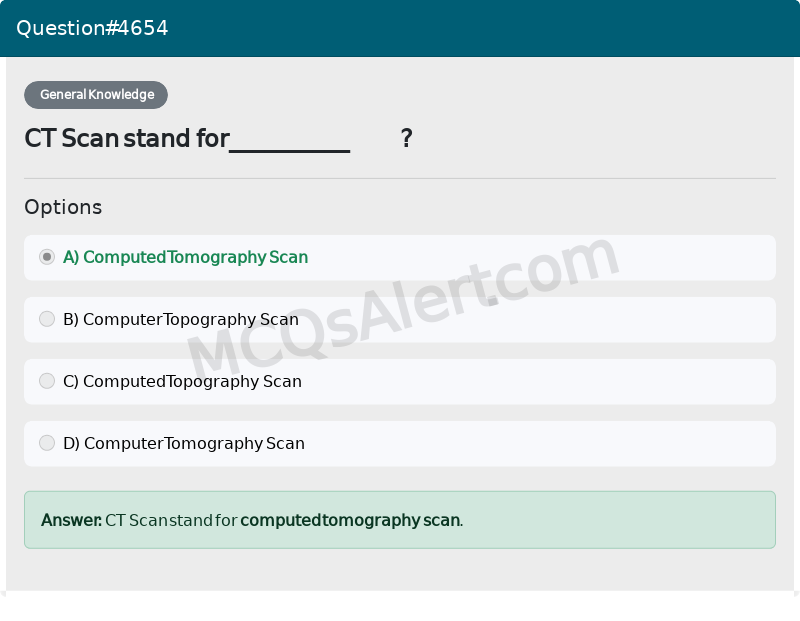 Question Screenshot