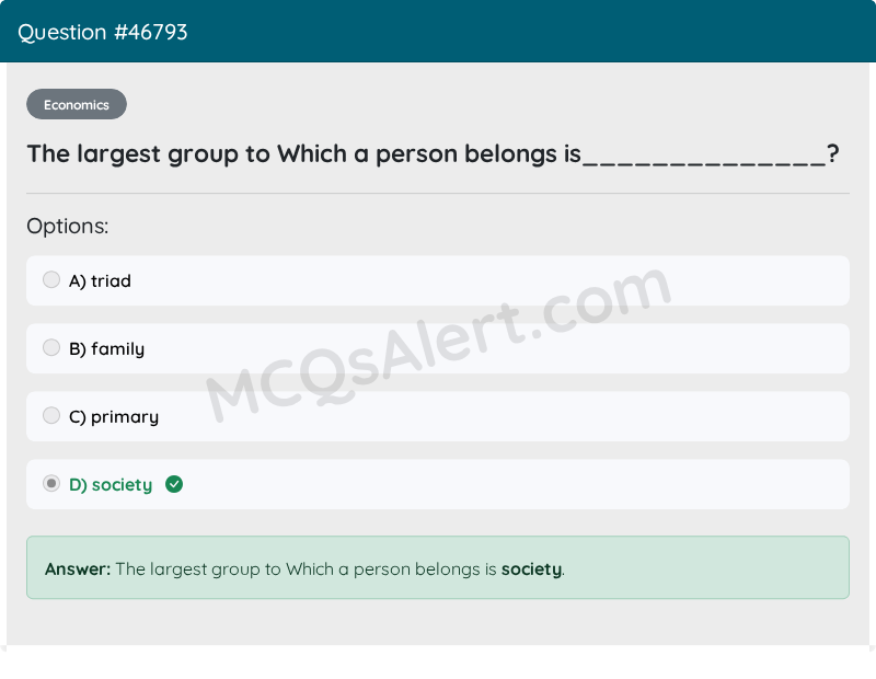 Question Screenshot