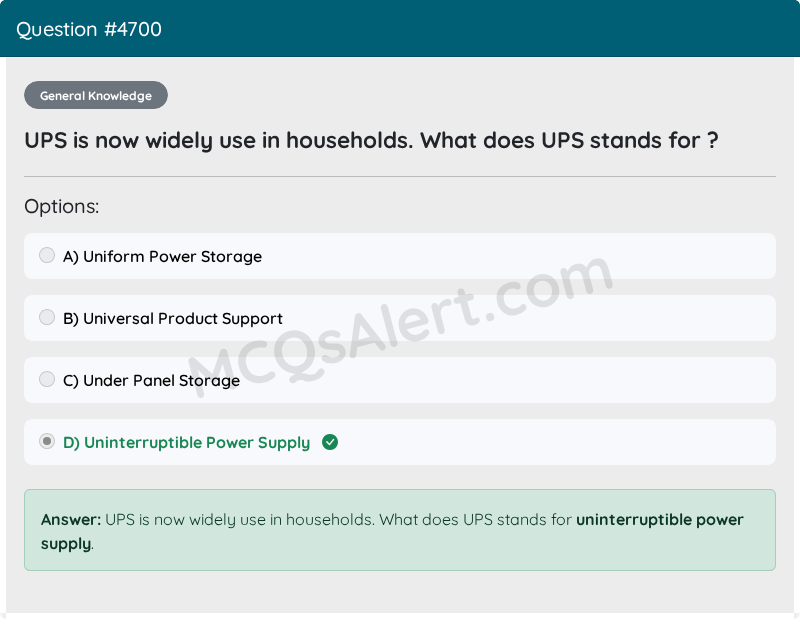 Question Screenshot