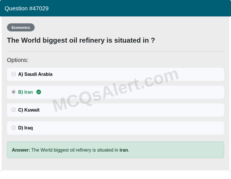 Question Screenshot