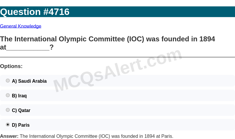 Question Screenshot