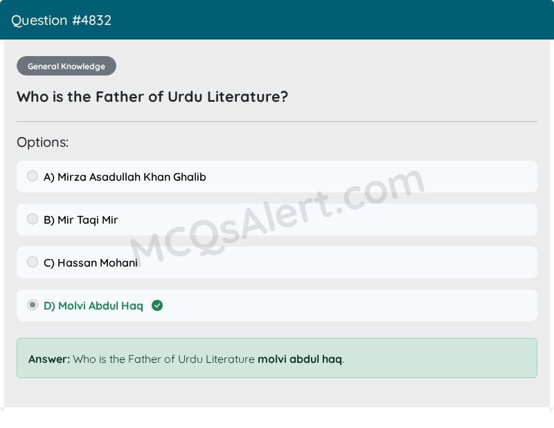 Question Screenshot