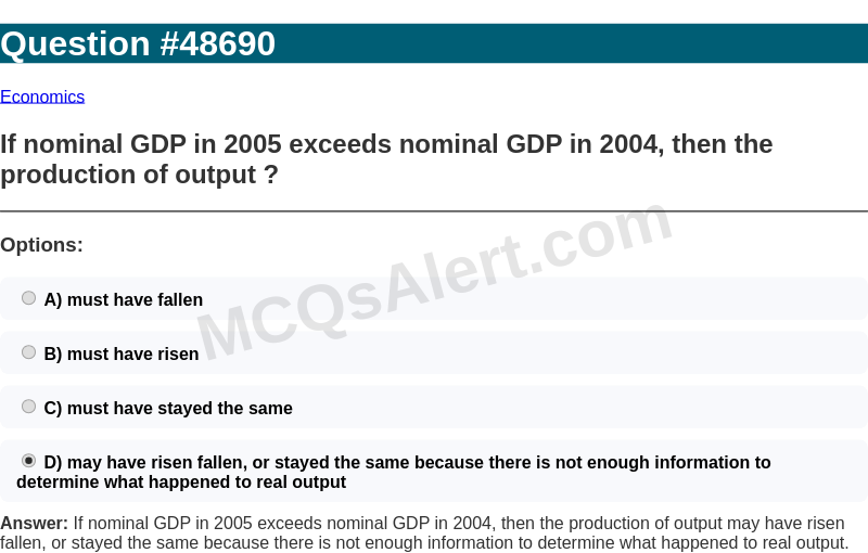 Question Screenshot