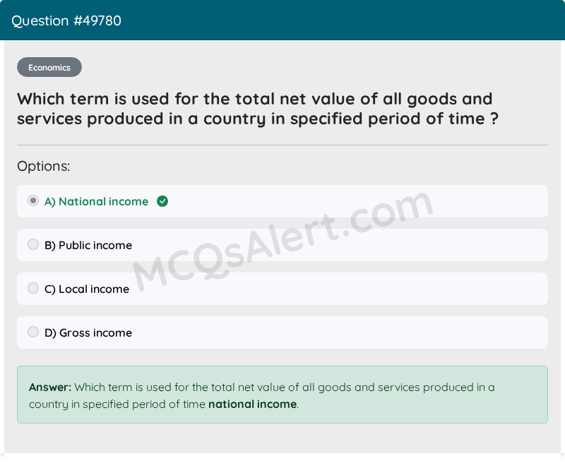 Question Screenshot
