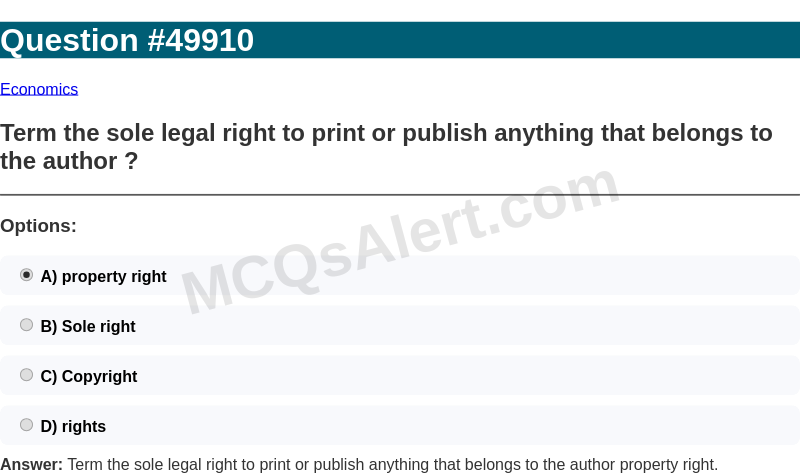 Question Screenshot