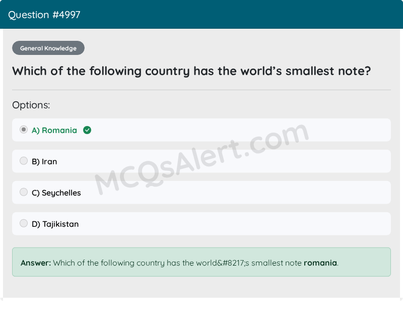 Question Screenshot
