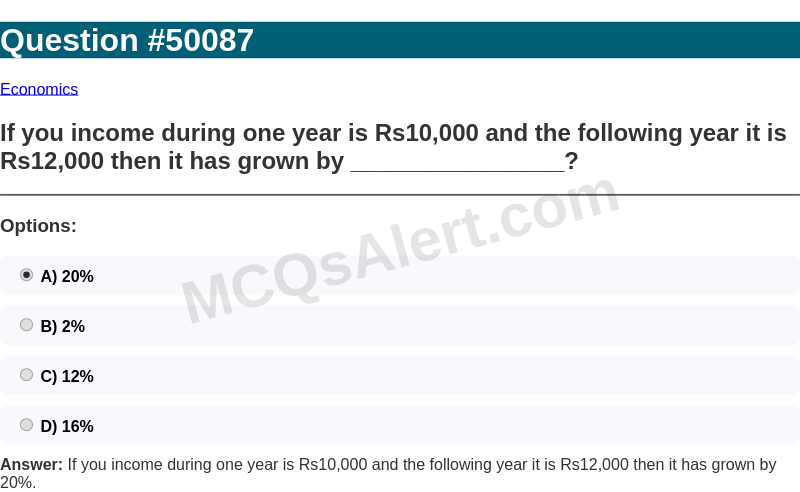 Question Screenshot