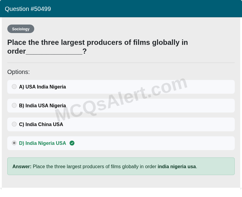 Question Screenshot