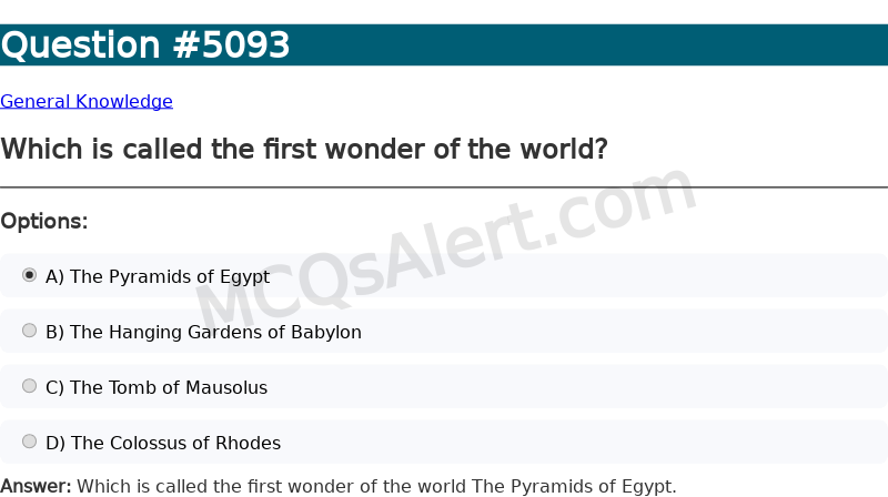 Question Screenshot