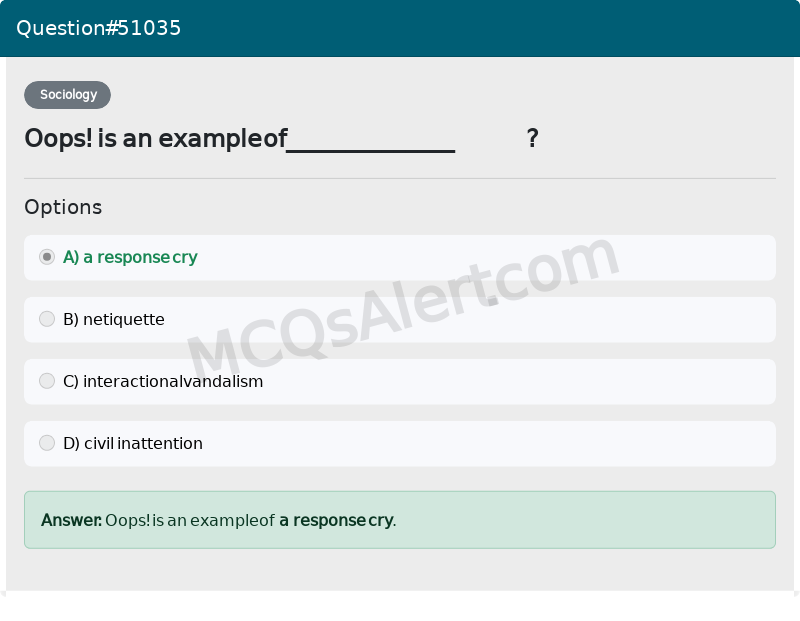 Question Screenshot
