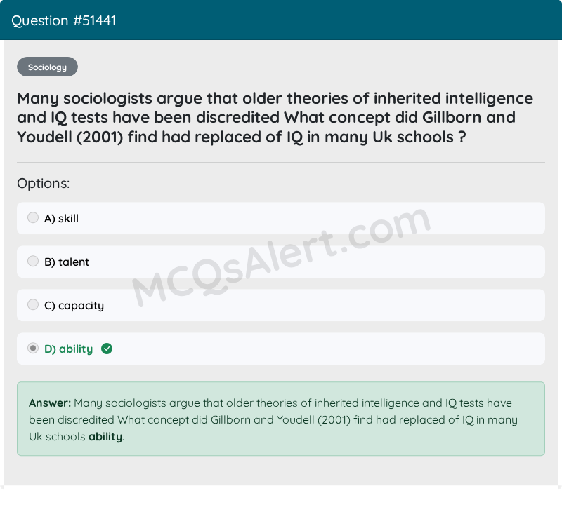 Question Screenshot