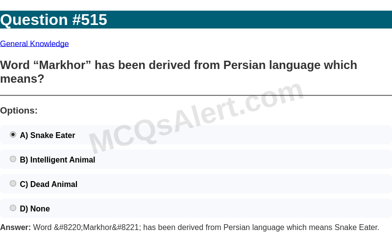 Question Screenshot